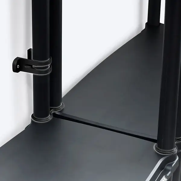 Estante Sólido 12 Pulgadas 5 Niveles Negro
