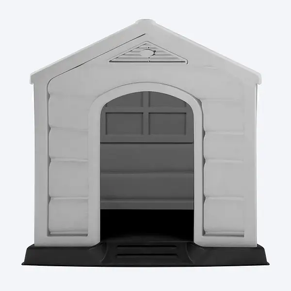 Casa Para Perro Razas Medianas Y Grandes Gris Hielo Terracot