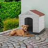 Casa Para Perro Razas Medianas Y Grandes Gris Hielo Terracot