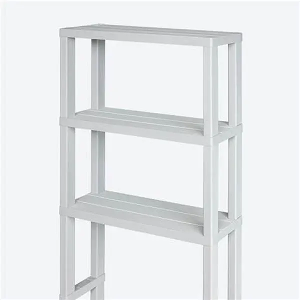 Estante Organizador De Baño 3 Niveles Gris Hielo