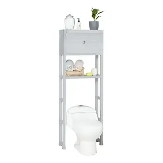 Estante Organizador De Baño 3 Niveles Gris Hielo