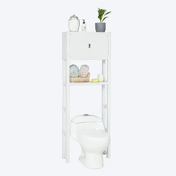 Estante Organizador De Baño 3 Niveles Gris Hielo
